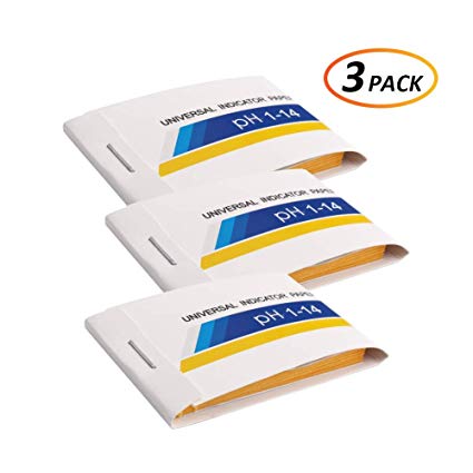 HomEnjoy pH Test Strips, 1-14 pH Test Paper, pH Testing Strips, Home Water Test Kit for Drinks, Litmus Test Paper, Lab Supplies, Lab Consumables for Laboratory, Chemical, Pharmacy, School 3 Packs (240PCS)