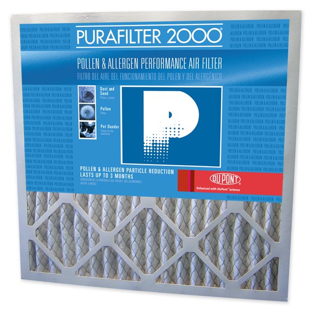 DuPont Purafilter 2000 Blue Allergen Air Filter, 4 Pack