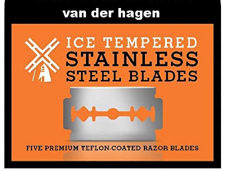 Van Der Hagen Stainless Steel Razor Blades, 5 Count