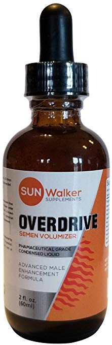 Overdrive Fertility Volumizer Supplement for Men - Liquid Form 80% Better Absorption Rate Than Capsules