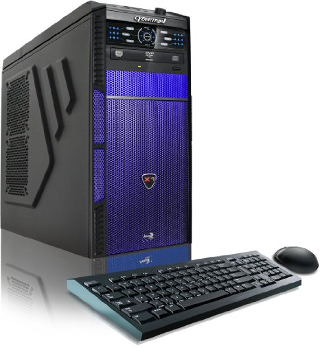 CybertronPC Hellion Gaming Desktop - AMD FX-6300 3.5GHz Hexa-Core, NVIDIA GT740 (2GB) Graphics, 16GB DDR3 Memory, 1TB HDD, WiFi, DVD±RW, LED Fan Control Panel, Microsoft Windows 10 Home 64-Bit