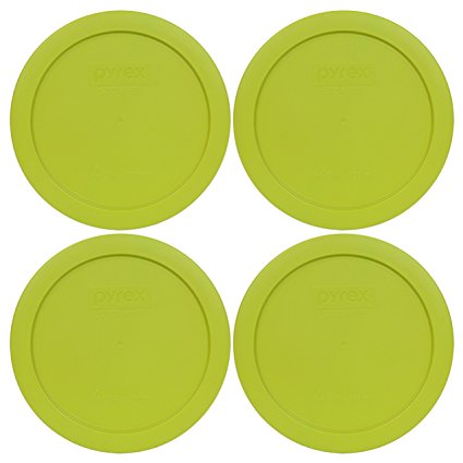 Pyrex 7201-PC Round 4 Cup Storage Lid for Glass Bowls (4, Edamame Green)