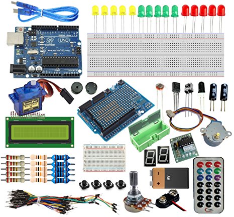 [Sintron] Arduino Uno R3 Board Starter Kit with PDF files   LCD Servo Motor Sensor Module !!