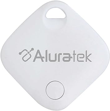 Aluratek Bluetooth Smart Home Accessory Track Tag Tracker, Compatible with Apple Find My (iOS), Attachment Locator for Lost Keys, Bag, Wallet, Luggage, Pets, Glasses, 2023 Version