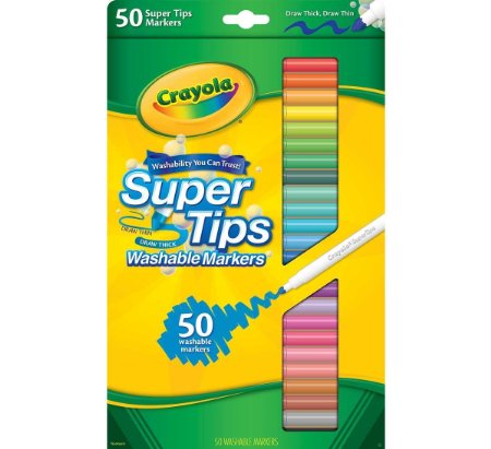 Crayola 50ct Washable Super Tips - "Styles May Vary"