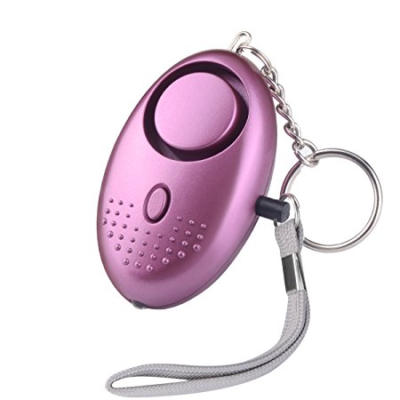Personal Alarm ASTUBIA 120dB Emergency Alarm Keychain with LED Flashlight for Women,Kids,Elderly,Explorer Anti-rape Anti-theft Alarm (1pack, Purple)