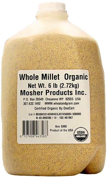 Mosher Products Organic Hulled Millet, 7 Pound