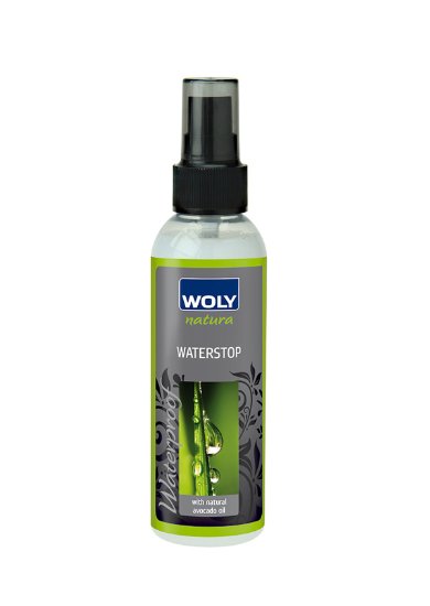 Woly Natura Waterproof Water Repellent for Designer Leather and Suede Shoes Handbags and Clothing Made with Natural Ingredients