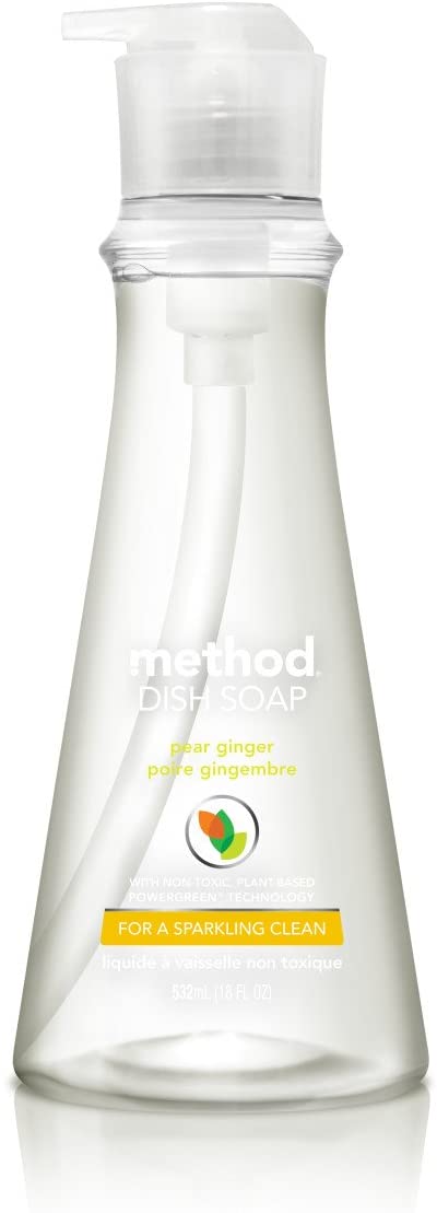 Method Dish Soap, Pear Ginger, 18 Fl Oz (Pack of 6)