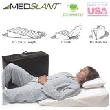 Wedge Pillow for Acid Reflux 32x24x7 - Folding Pillow includes a Zippered Poly-Cotton Folding Cover Fitted Poly-Cotton Cover and Quality Carry Case Recommended by Dr Mike Roizen as a Reflux and Snoring Solution
