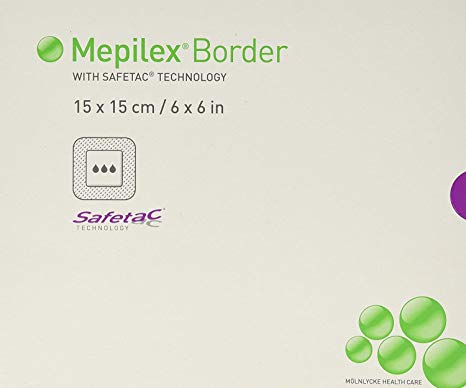 Mepilex Border 295400 Self-Adherent Foam Dressing 6 x 6" - Box of 5