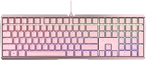 Cherry MX 3.0 S Wired Mechanical Gaming Keyboard. Aluminum Housing Built for Gamers w/MX Black Switches. RGB Backlit Color Display Over 16m Colors. Pink