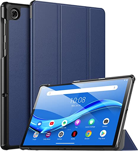 MoKo Case Compatible with Lenovo Tab M10 FHD Plus 2nd Gen 10.3 inch, Lightweight Slim PU Tablet Trifold Stand Shell Cover Case with Auto-Sleep Fits Lenovo Tab M10 Plus TB-X606F/TB-X606X, Indigo