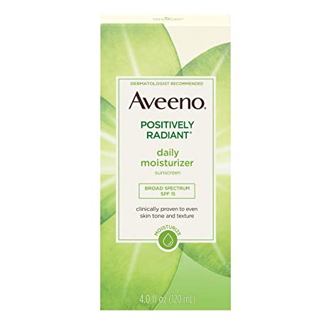 Aveeno Positively Radiant Daily Moisturizer 4oz Spf#15