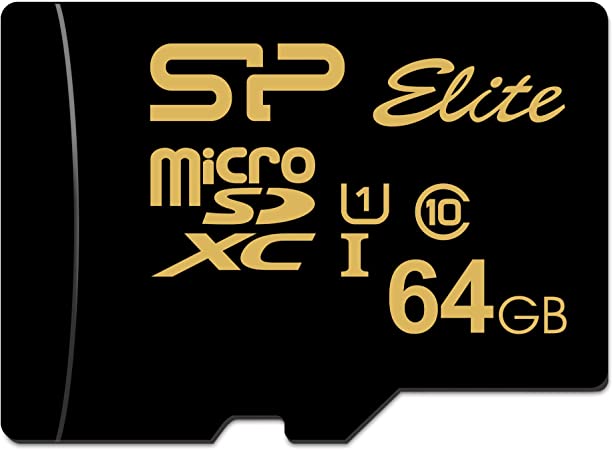 Silicon Power 64GB MicroSDXC UHS-1 Memory Card (NO Adapter) for Dash Cam and Raspberry Pi Memory Card Compatible