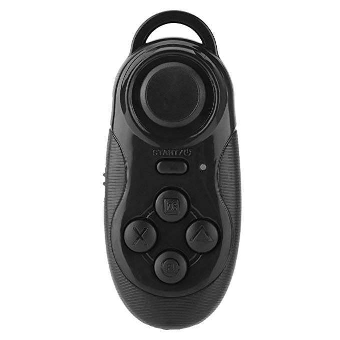 ASHATA Mini Portable Wireless Bluetooth Controller, Remote Gamepad Music Player Camera Shutter for VR Virtual Reality, Ebook iPod Ipad PC iPhone Samsung
