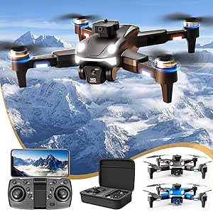 Todays Daily Deals Clearance Prime Brushless Motor Drone With 1080P Camera 2.4G WIFI FPV RC Quadcopter With Headless Mode Follow Me Altitude Hold Obstacle Avoidance Toys Gifts For Kids Adults