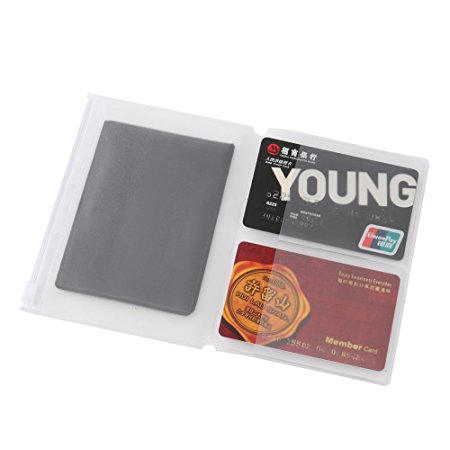 Traveler's Notebook Inserts Refill Passport Size,A Set of 3 Made of Transparent Plastic with 4 Card Slots