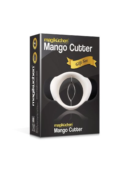 BUY THIS NOW and Give In To Your Mango Indulgence! Pro Quality Stainless Steel Mango Slicer/Corer/Cutter/Pitter with Strong Grip Handles and Super Sharp Blades For Easy NO SWEAT Slicing Of Juicy And Ripe Mangoes! LIMITED OFFER!