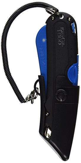Garvey 091524 Safety Cutter with Holster, Black/Blue