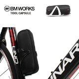 BM WORKS Tool Capsule Black - Cycling Tool Bottle Zip Bag for Water Bottle Cage