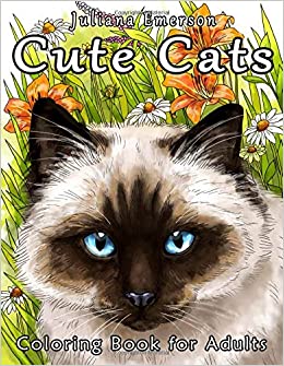 Cute Cats Coloring Book for Adults