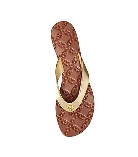 Tory Burch Monroe Metallic Thong Sandals Flip Flop