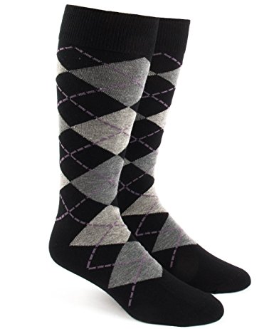 Argyle Men's Cotton Blend Dress Socks