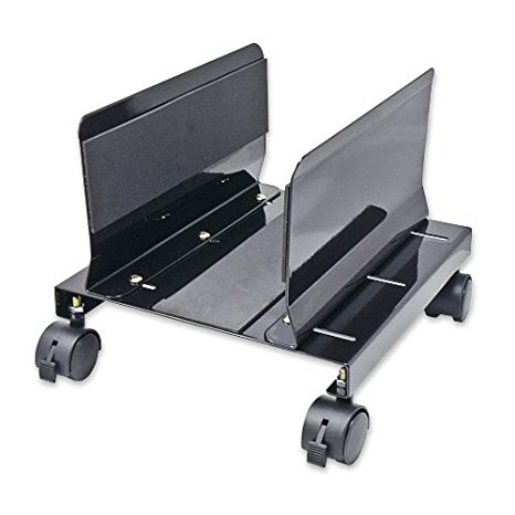 Syba Steel CPU Stand for ATX Case with Adjustable Width and 4 Caster Wheels(Sy-Acc65063) (SY-ACC65063)