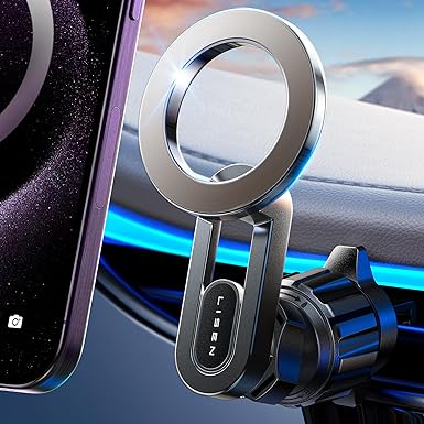 LISEN for iPhone MagSafe 3 Car Mount Magnetic Phone Holder for Car Vent, 30X Powerful Pro Magnets Magsafe Phone Mount Car Phone Holders for iPhone 15 Pro Max Plus Mini 14 13 12