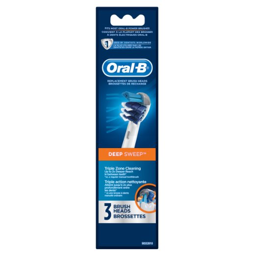 Oral-B Deep Sweep Replacement Electric Toothbrush Head 3 Count