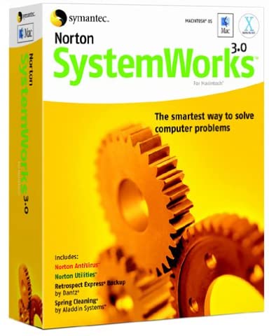 Norton Systemworks 3.0 Mac AntiVirus, Utilities, Backup, Spring Cleaning