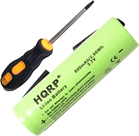 HQRP Battery Compatible with Philips Norelco AT830 8160XL 8160XLCC 8170XL 8170XLCC 8171XL 8175XL Razor/Shaver Plus Screwdriver