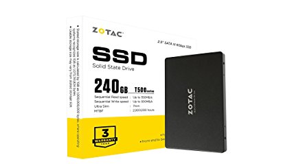 NEW ZOTAC T500 240GB SSD TLC SATA III Internal 2.5” 7mm height (ZTSSD-A5P-240G)