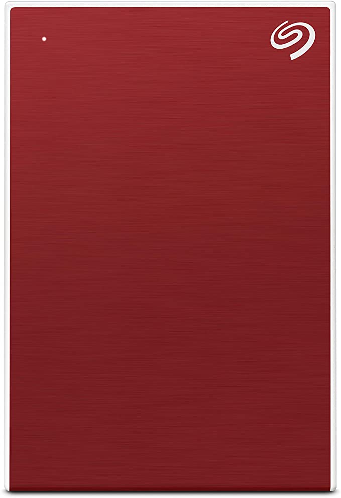 Seagate Backup Plus Slim 1 TB External Hard Drive Portable HDD – Red USB 3.0 for PC Laptop and Mac, 1 Year Mylio Create, 2 Months Adobe CC Photography, (STHN1000403)