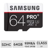 Samsung Pro Plus 64GB MicroSDXC Memory Card --- 95MBs Read 90MBs Write