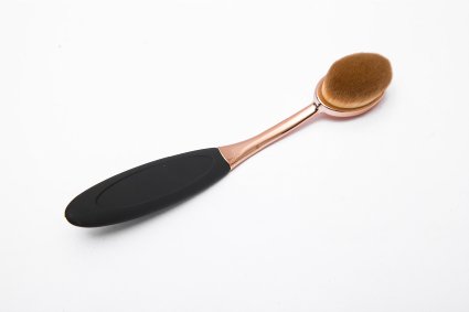 Kingstar Oval Plating Rose Golden Makeup Brush Cosmetic Foundation Cream Powder Blush Makeup Tool(Foundation Brush)