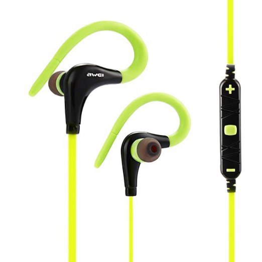 Airsspu Bluetooth HeadphonesLightweight Wireless Stereo Sportsrunning and Gymexercise Sweatproof Headsets In-ear Earbuds Earphones With Microphone65288Green65289