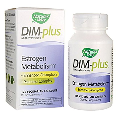 Natures Way DIM-Plus Diindolylmethane, Estrogen Metabolism Formula (120 Capsules)