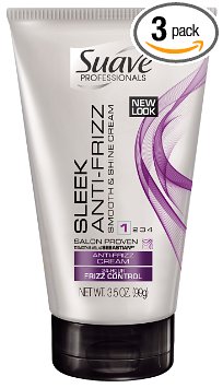 Suave Professionals Anti Frizz Cream, Sleek 3.5 oz (pack of 3)