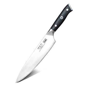 SHAN ZU Chef Knife 8 Inches High-Carbon High-Chrome Steel Stainless Steel Knives with G10 Handle