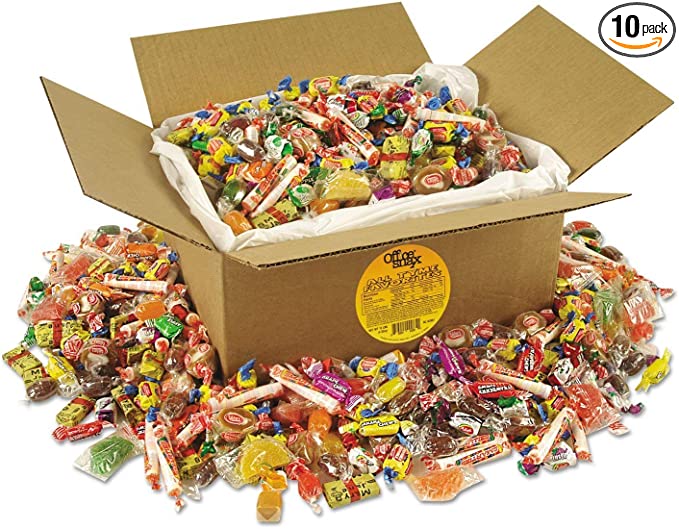 Office Snax 00085 All Tyme Favorites Candy Mix, 10 Lb Value Size Box