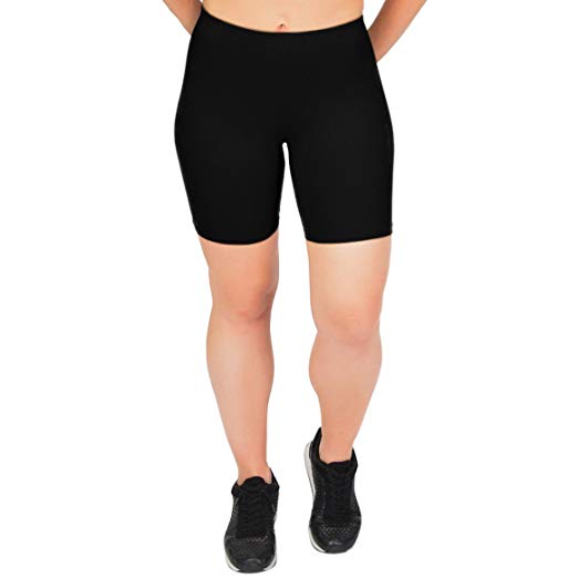Stretch is Comfort Women's Teamwear Cotton Stretch Workout Bike Shorts