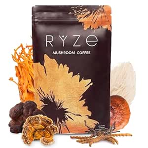 RYZE Mushroom Coffee Organic Mushroom Coffee (30 Servings) (Pack of 1)