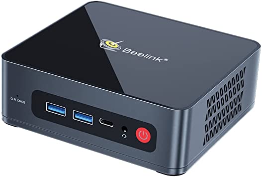 Beelink U59 Mini PC Windows 10, Mini Desktop Computer with New 11 Generation Jasper Lake Processor N5095, 8GB DDR4  256GB M.2 SSD, 2.4 5.8GHz WiFi, Dual HDMI, Type-C, 1000Mbps, BT 4.0