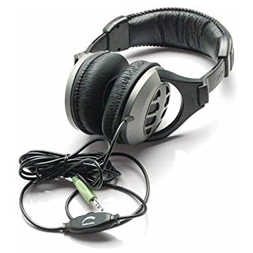 Inland 87050 Dynamic Stereo Headphones with Volume Control (Black)