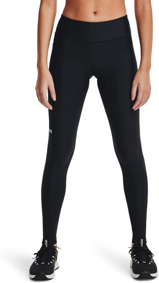 Under Armour Women's HeatGear Mid No-Slip Waistband Pocketed Leggings