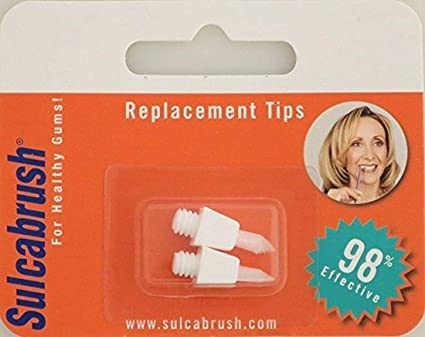 Sulcabrush Replacement Tips - Pack of 2 (12 Pack)