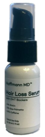 Premium Hair Loss Serum with Natural DHT Blockers  Includes Biotin  Saw Palmetto  Caffeine  Chemical and Fragrance Free 3 Month Supply