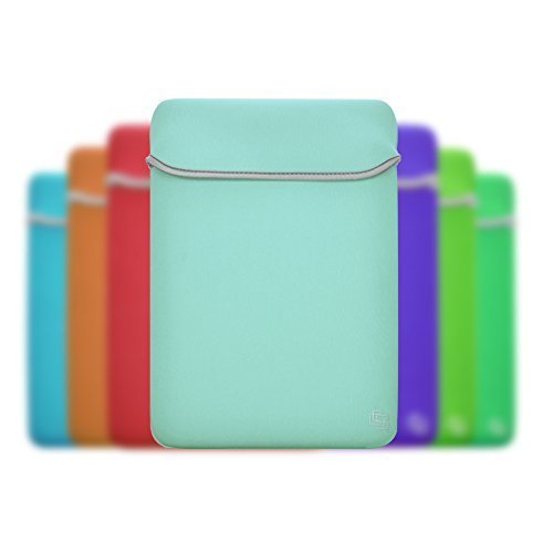 Case Star 15 Inch Neoprene Laptop Notebook Ultrabook Sleeve Case Bag for Apple Macbook Pro 15156-Inch Turquoise Bluegray